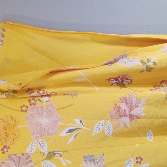 LOFT Sunlit Floral Spaghetti Strap Midi Dress Size 14 - Picture 5 of 9